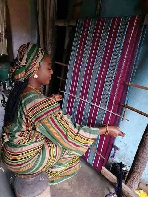 Artisan beneficiary — traditional weaving